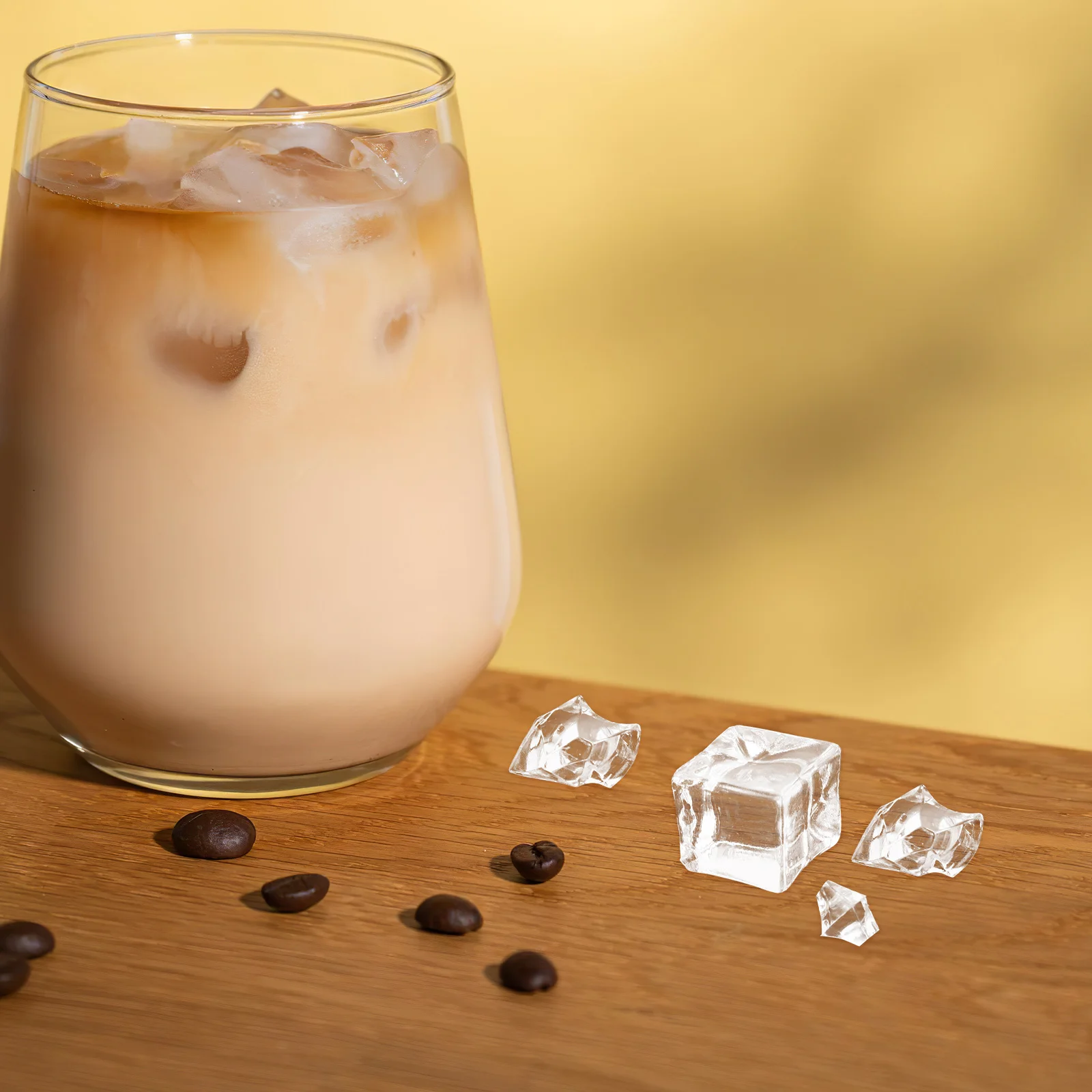 

310Pcs Simulated Ice Cone Fake Crushed Ice Cubes Realistic Drink Styling Props for Food Photography Bar Display Decor Vase