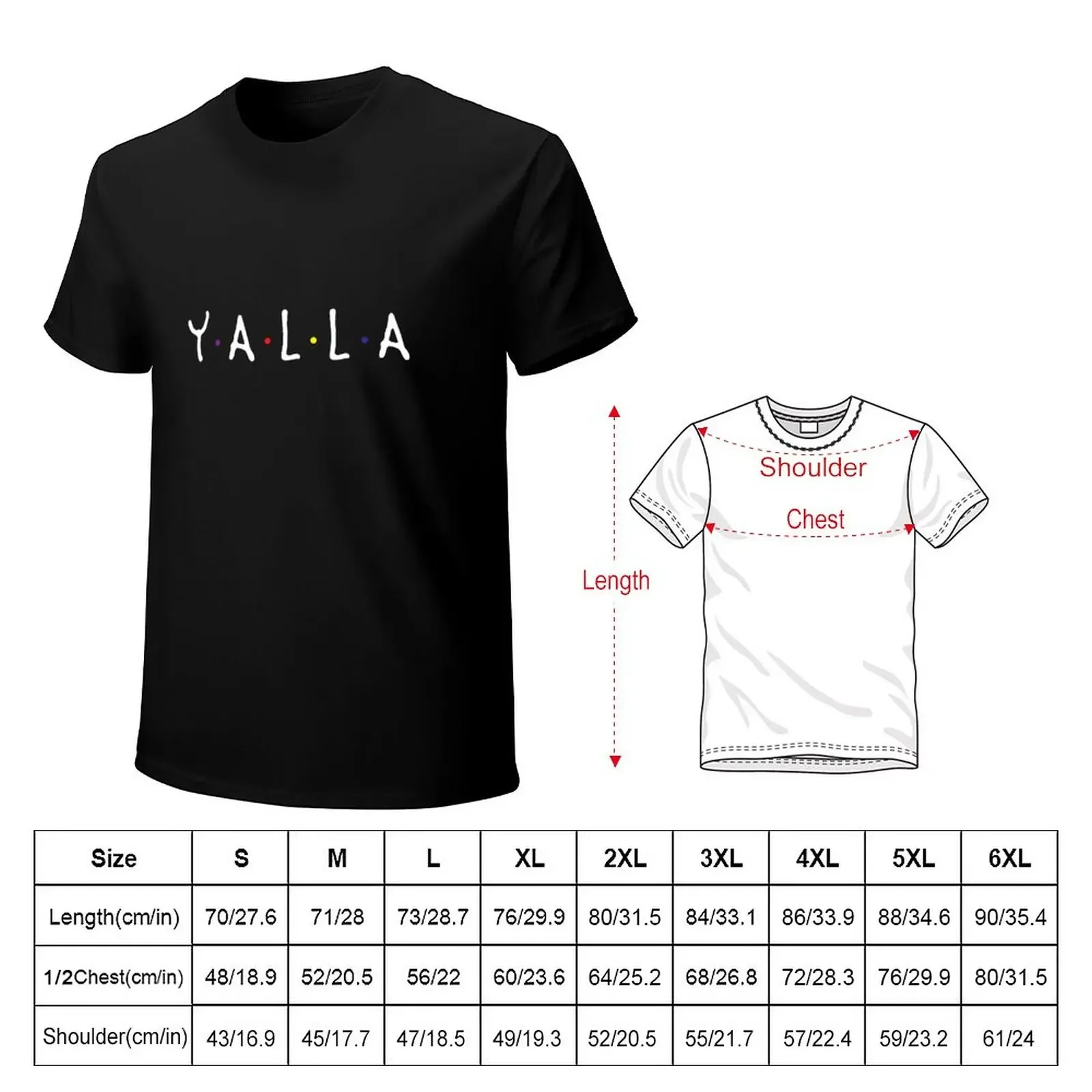 Yalla! T-Shirt quick-drying sports fans customs mens workout shirts