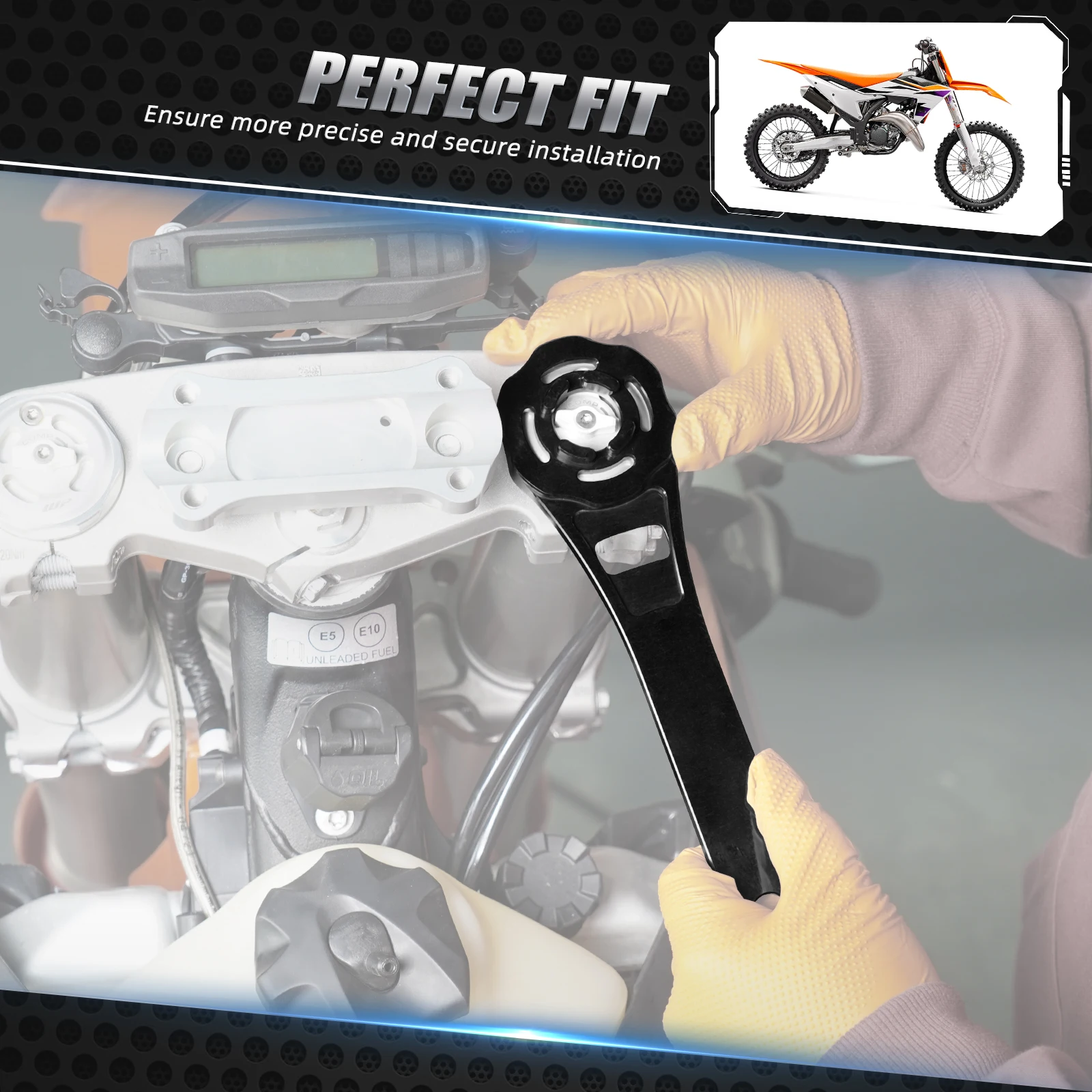 

For Husqvarna TE 300 TE 250 FE 250 FE 350 FE 450 501 2024 TX 300 2023-2024 Multi-Purpose Suspension Tool Front Fork Cap Wrench