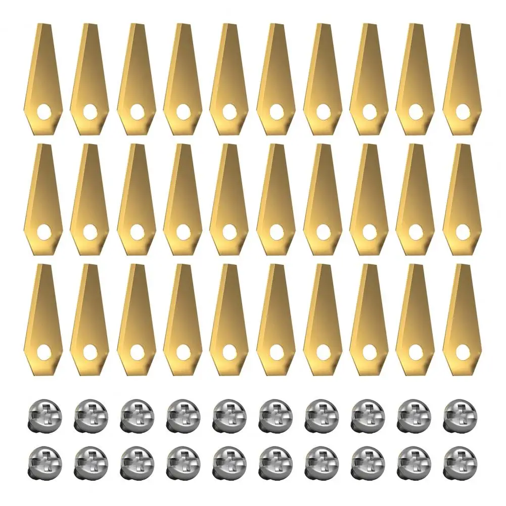 Lawnmower Blade Set Premium Stainless Steel Lawnmower Blades for Bosch Indego Heavy Duty Replacement Blades with Mounting Screws