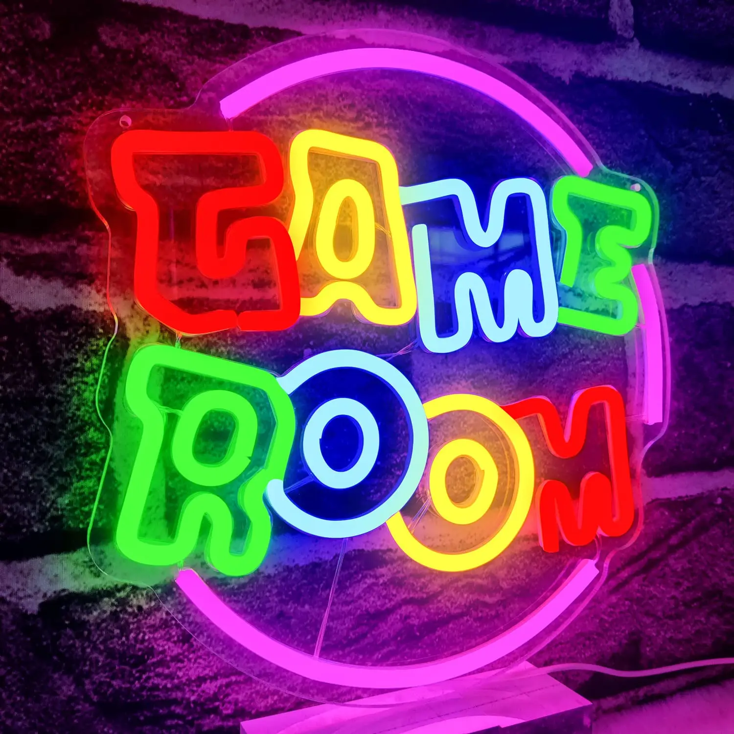 Gamer Room Neon Sign Colorful Led Neon Sign for Wall Decor Usb Neon Light Up Signs for Bedroom Home Game Teens Room Bar Decor