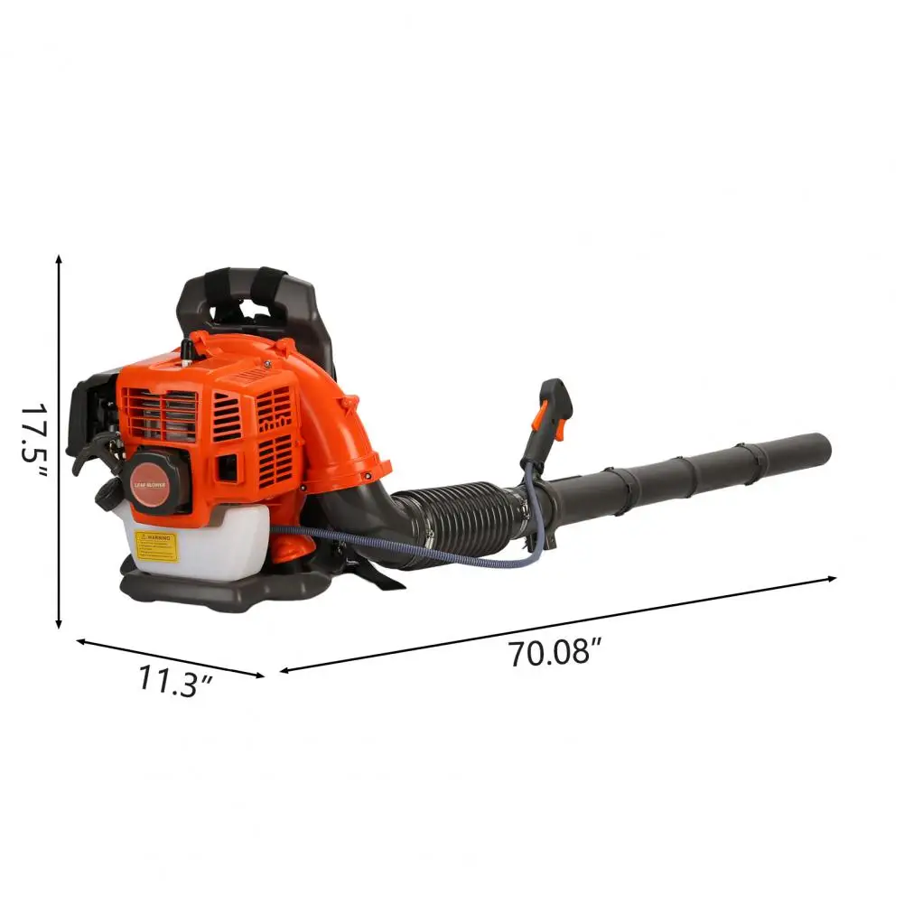 Backpack Leaf Blowers Gas Powered Backpack Blower Gas Blower Air-Cooled Lawn Blower Gasoline Powered Garden Yard Tool