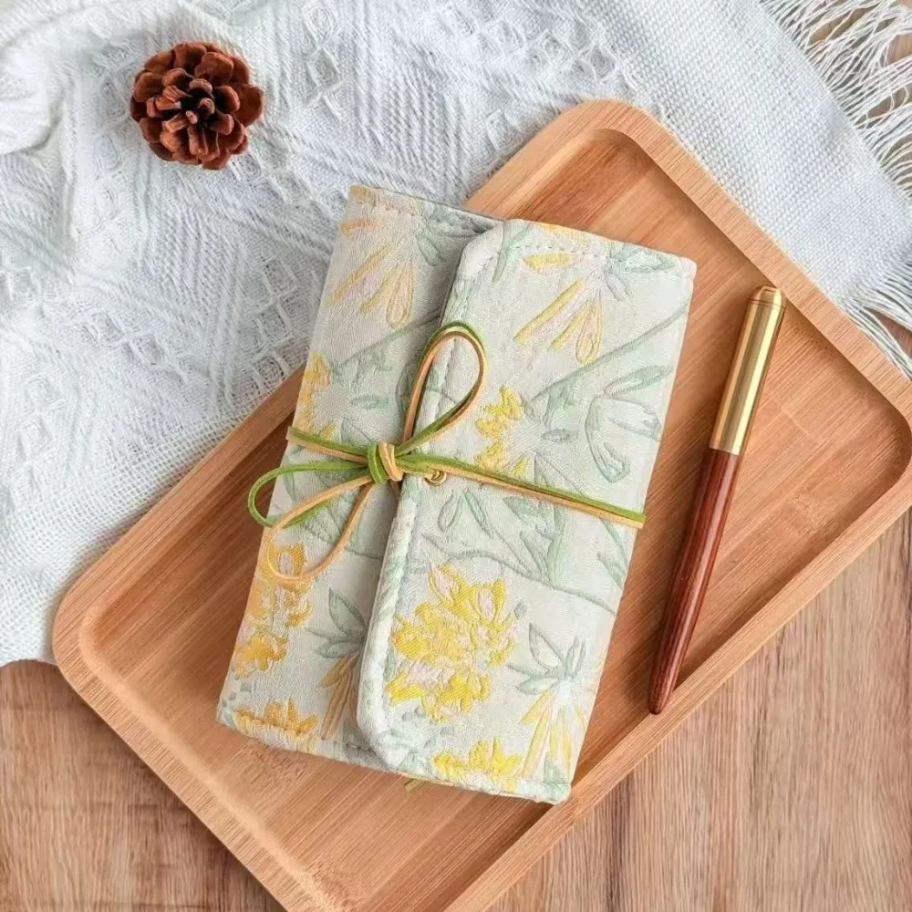 

Retro A6 Loose-leaf Diary Cloth Cover with 90 Sheets Inner Page Scrapbook Binder Chinese Style Loose-leaf Notebook for Girls