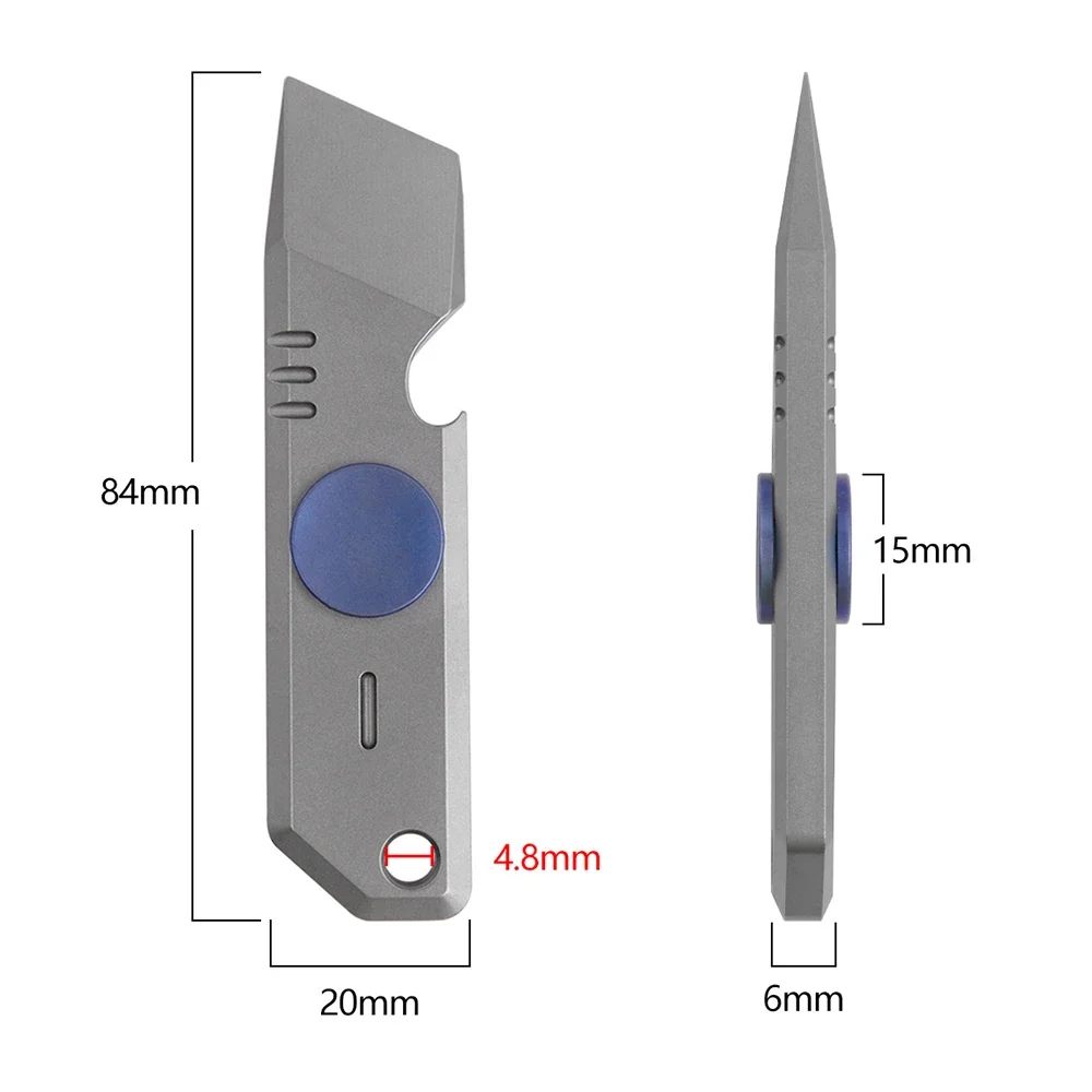 أدوات يدوية المخل 2025 جديد صغير من التيتانيوم Edc قضيب رفع تململ سبينر فتاحة متعددة الوظائف للرجل الأولاد هدية #6