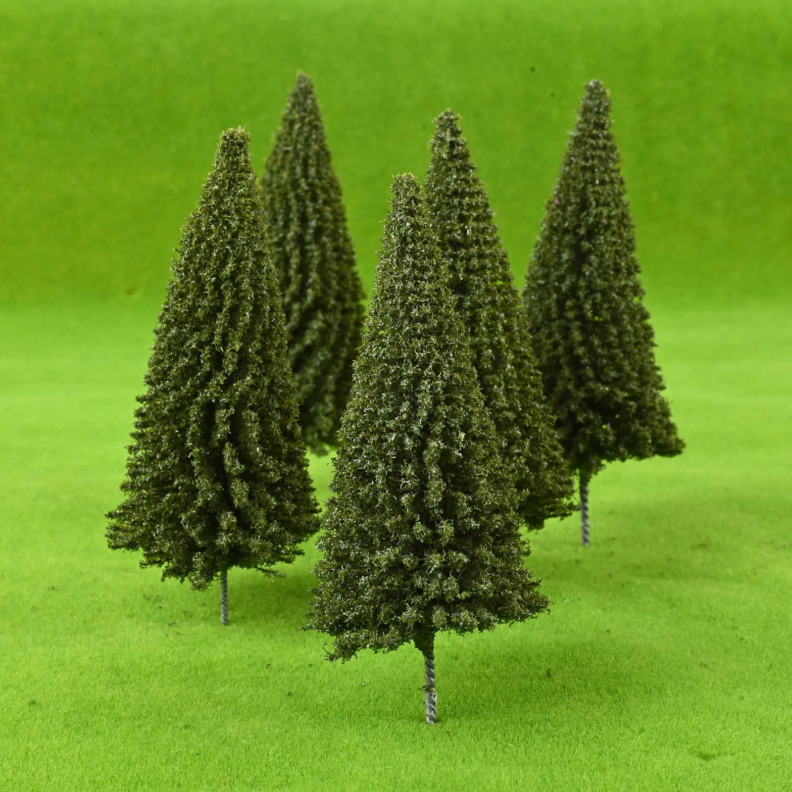20Pcs Artificial Green Plant Tree Model Ornament Miniature Dollhouse Pots Moss Bonsai Micro Landscape DIY Craft Garden Ornament