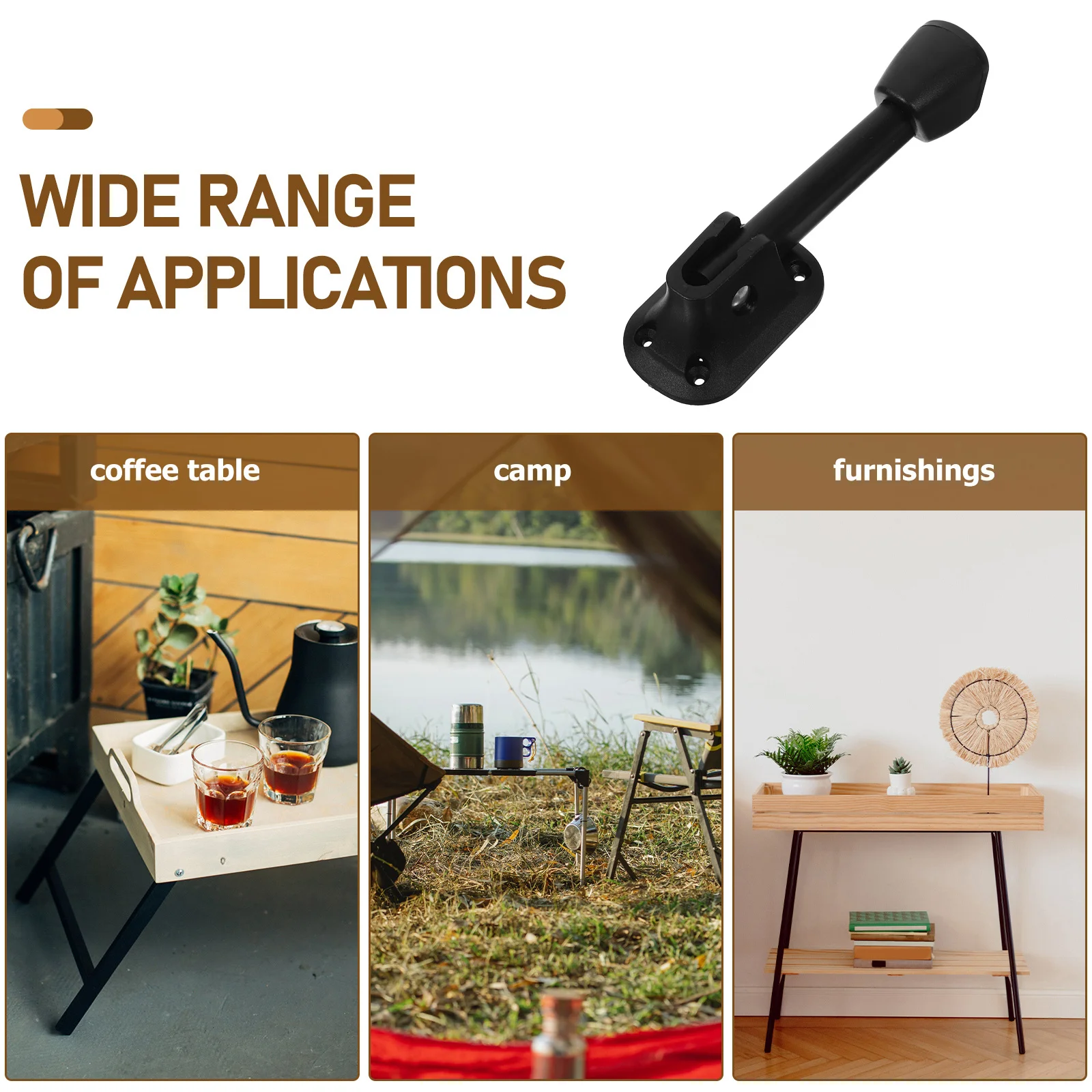 

4Pcs Folding Table Legs Iron Heavy Duty Modern Furniture Legs Sturdy Design for Coffee Table Bedside Bench Mini Desk