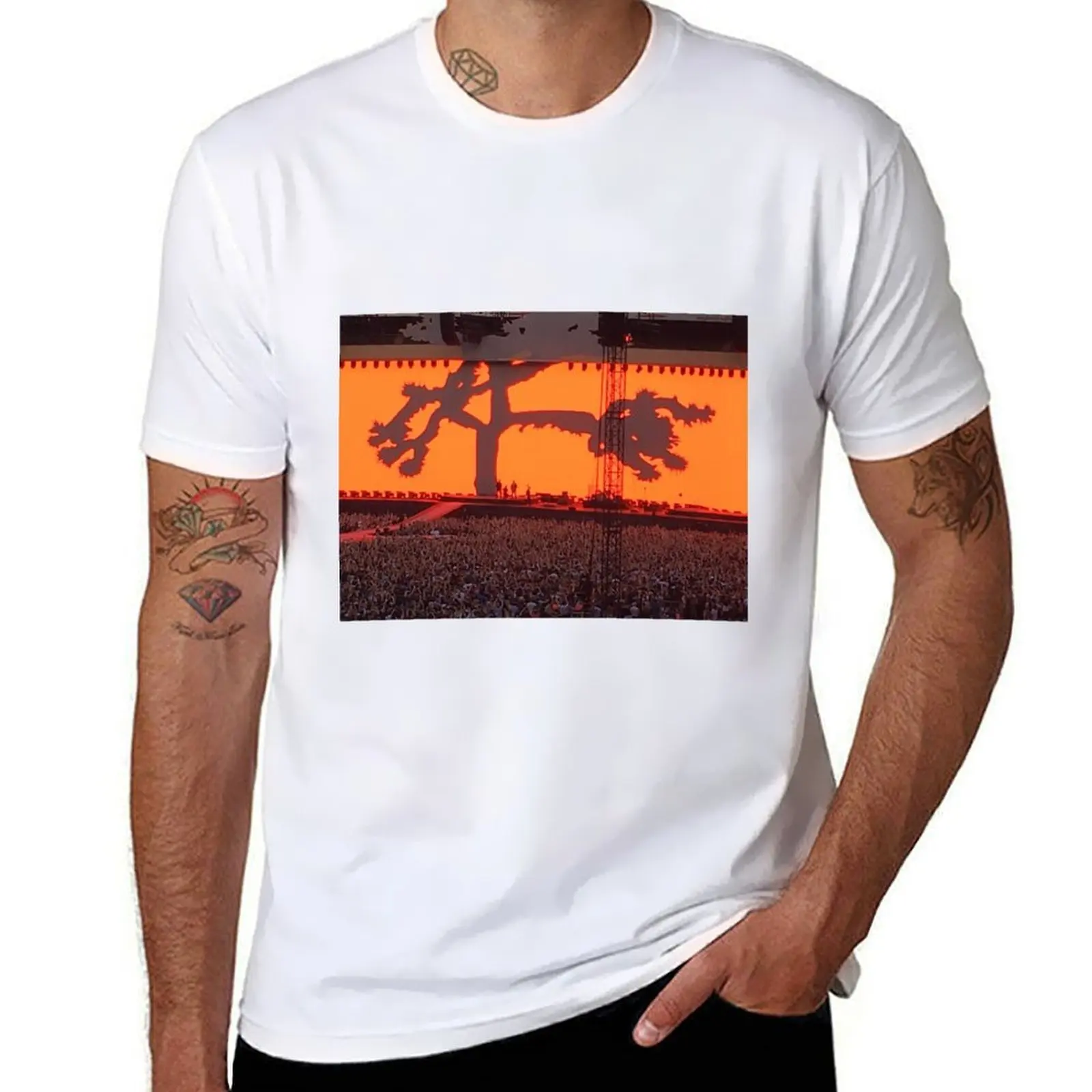 

U2 Joshua Tree Tour 2017 Twickenham UK T-Shirt t shirt custom print t shirts for man cotton T-Shirt