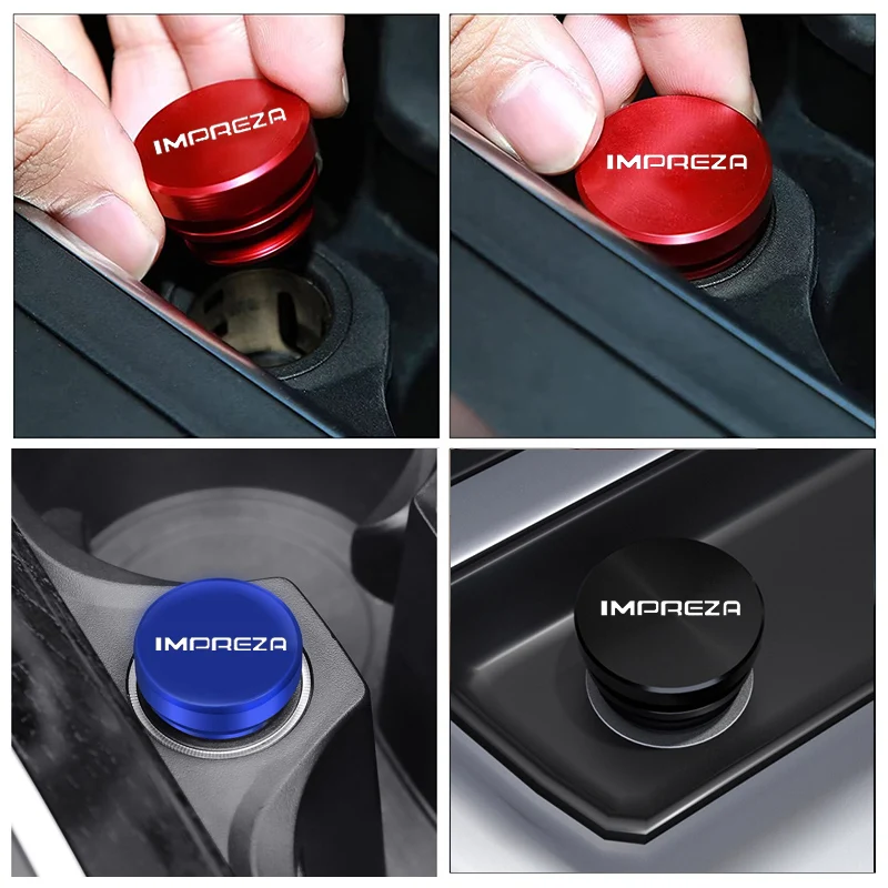 Dustproof Car Cigarette Lighter Cover for Subaru IMPREZA Logo Exiga Legacy Outback WRX Dust Plug Cap Accessories - view 6
