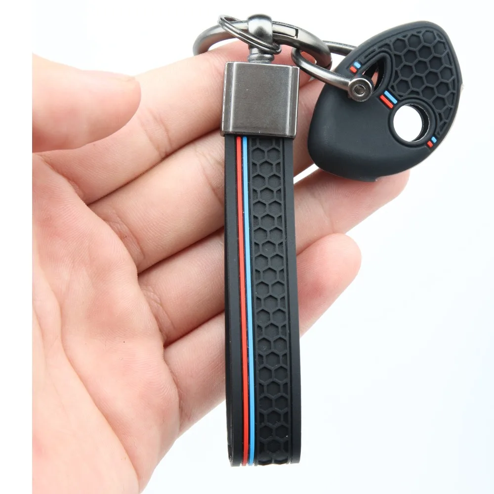 Silicone Remote Key Case For BMW K1200R R1200RT K1300R S1000RR F650GS F800GS F800ST with clasp holder Long Lasting