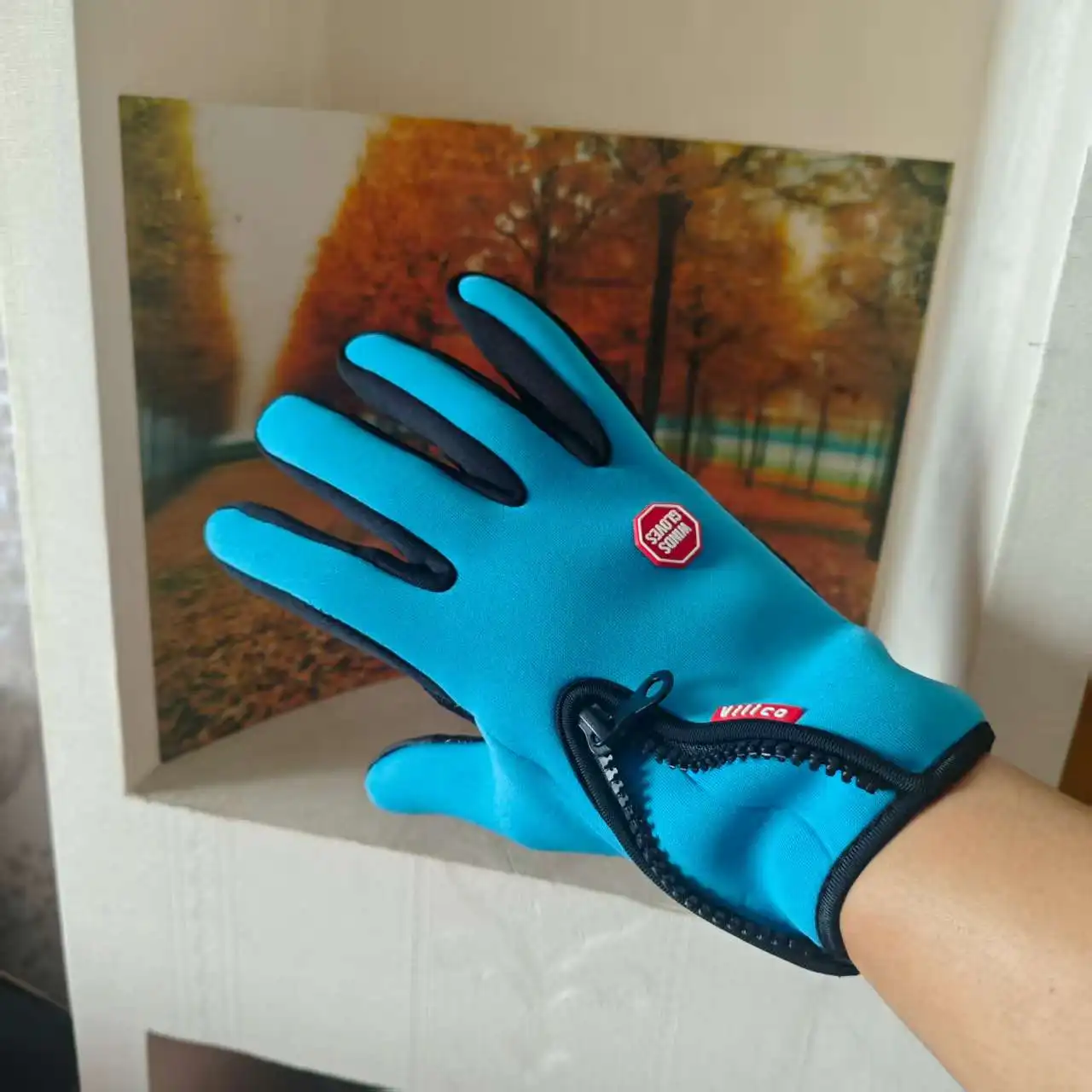 Heated Winter Motorcycle Cycling Gloves Touch Screen Compatible Waterproof Anti-Slip for Yamaha MT Dirt Biker Women's Guantes