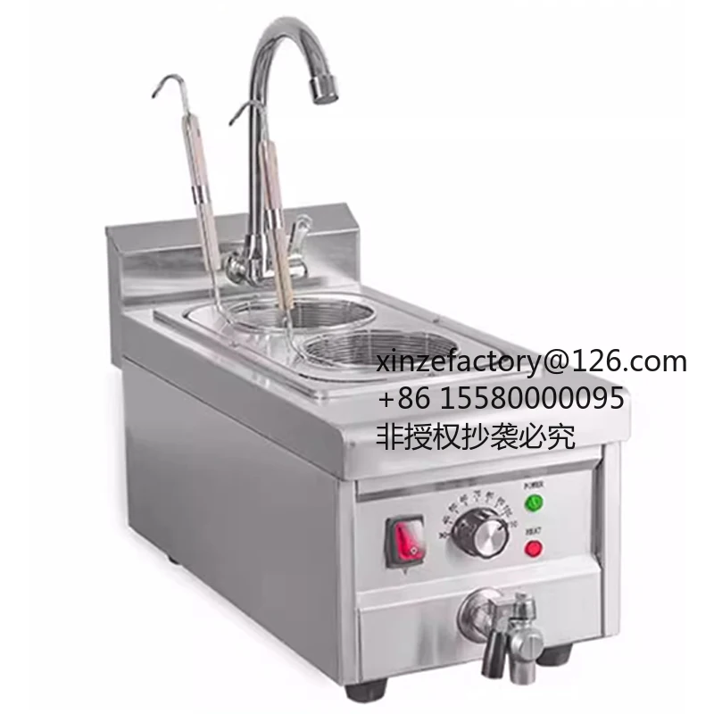 Factory Direct 2026 Top RatedCommercial Tabletop 4 Baskets Noodle Cooker Electric 220V Pasta Boiler Cooking Machine With Drainag