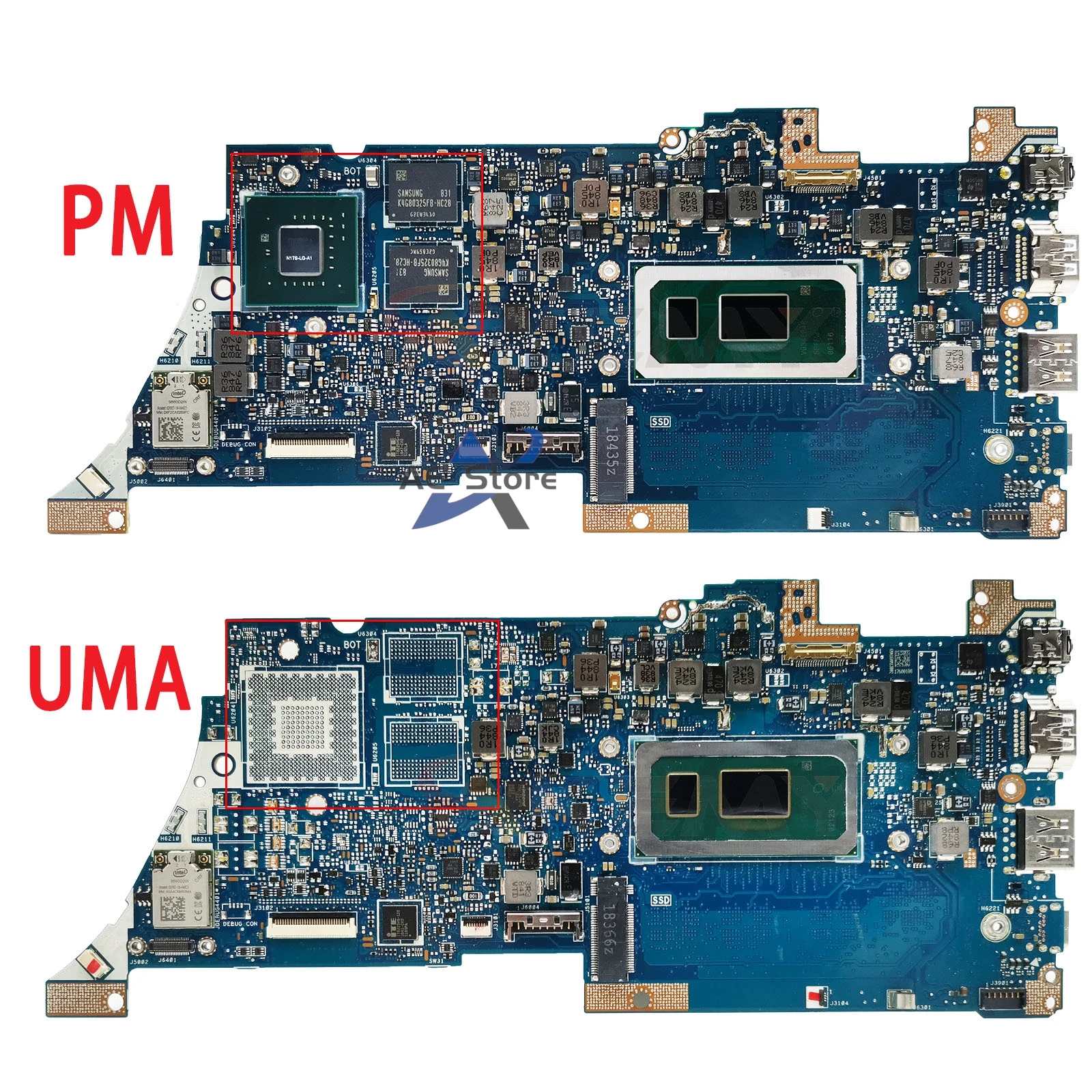 Материнская плата UX333FN для ASUS UX333FA BX333FA BX333FN RX333FA RX333FN, материнская плата для ноутбука I5 I7 8-го поколения MX150/MX250/UMA