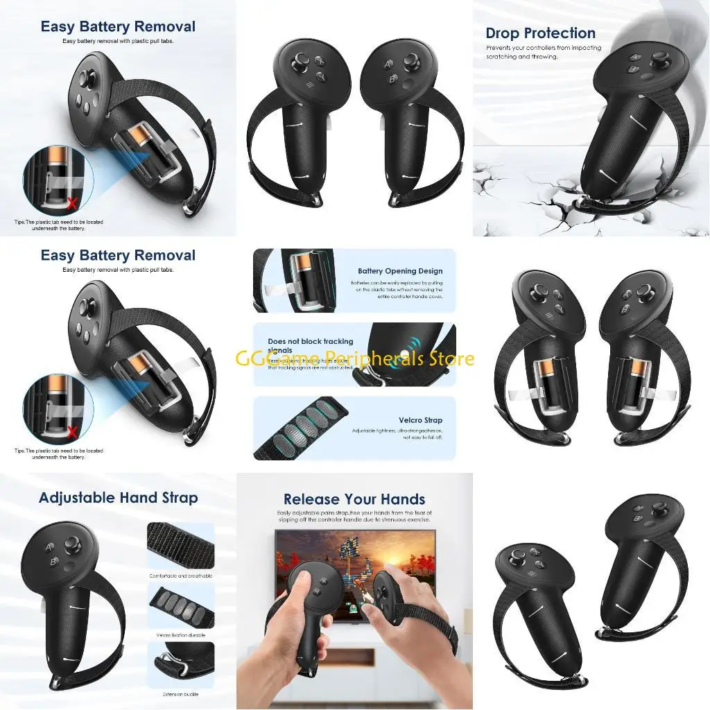 

U55B Protective Cover For 3 Controller Silicone Cover Handle Grip Case Cover