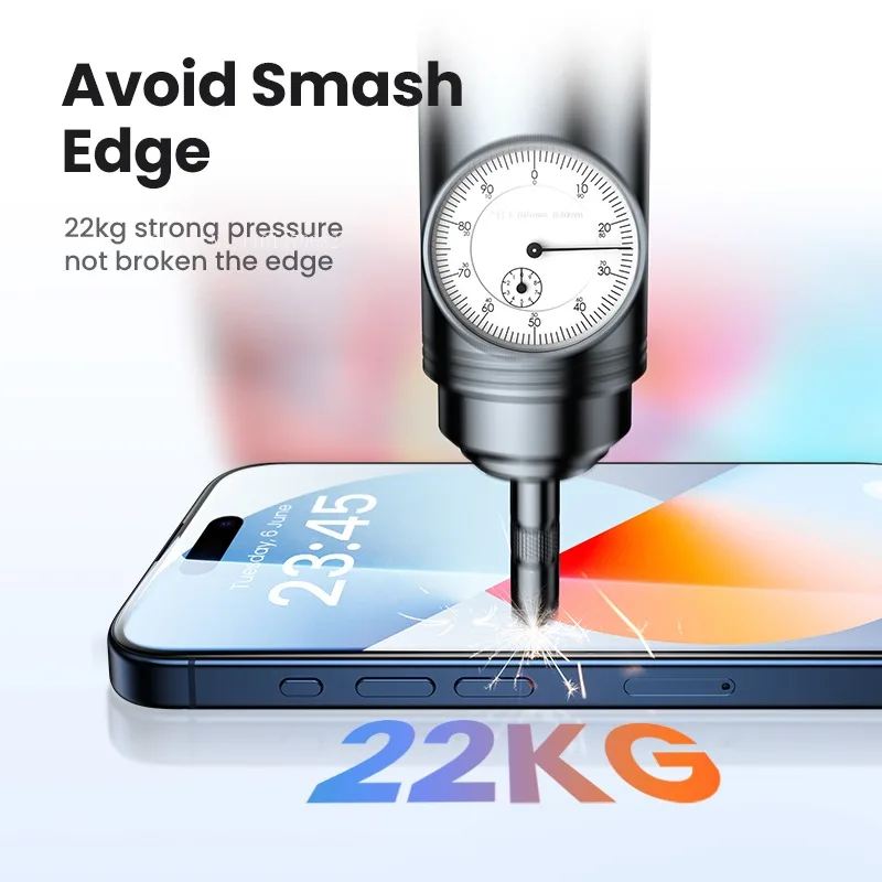 2Pcs Tempered Glass for iPhone 15 14 13 12 11 Pro Max Screen Protector for iPhone 14 Plus  for iPhone 11 XR Glass 9D Films