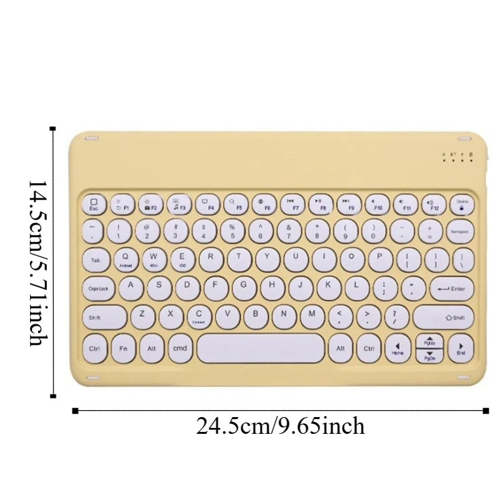 10 Inch Bluetooth Keyboard Ultra Thin Rechargeable Wireless Keyboard Lightweight Portable Portable Keyboard Laptop