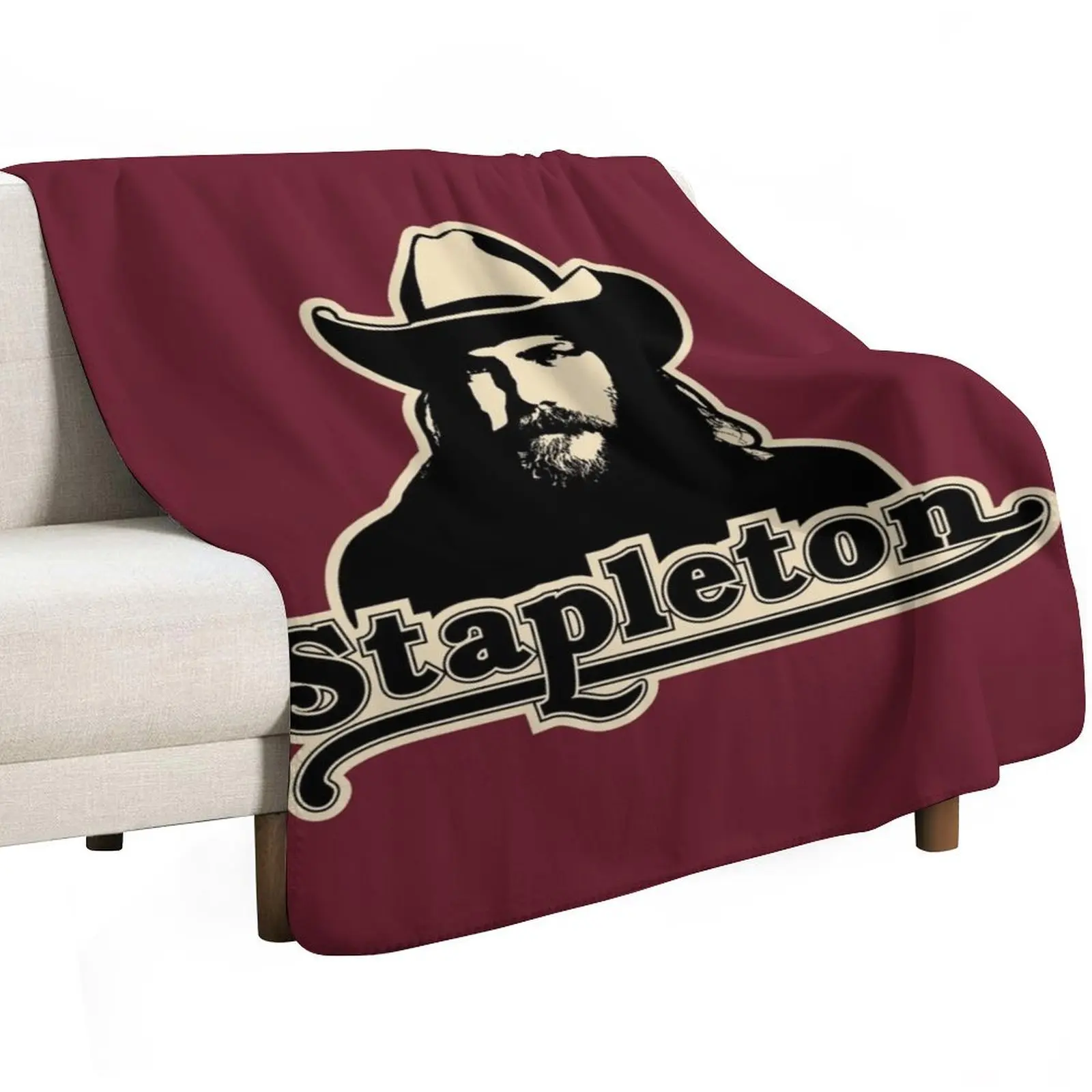 Chris Stapleton Throw Blanket Retros Moving funny gift blankets and throws Softest for winter Blankets