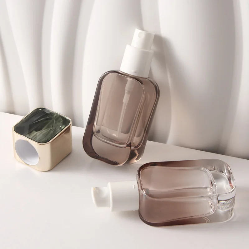 Lotion Bottle 30ml Stained Glass Fine Spray Bottle 30ml High Quality Skin Care Product Container Essence Toner Empty Pump Bottle