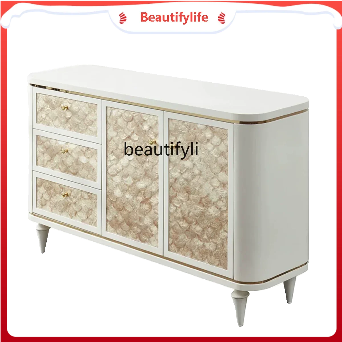 

K185 K18 Light Luxury American Sideboard Living Room Entrance Cabinet Household Cabinets Entrance Foyer Curio Cabinet against th