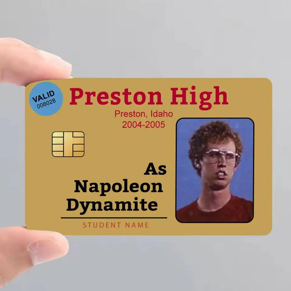 Napoleon Bank Credit Cards Bus Pass Stickers Cool Decoration Waterproof 4PCS Card