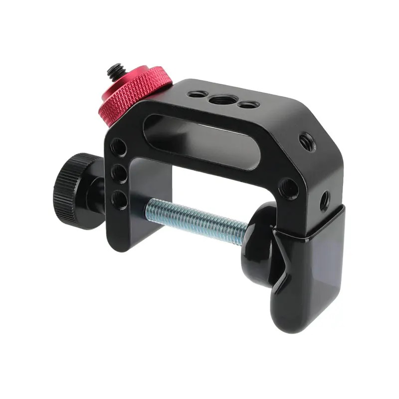 CAMVATE Universal C-Clamp Support Clamps With 1/4"-20 Thread Screw Mount For Microphone/Monitor/Flash/Video Light/LCD Mounting