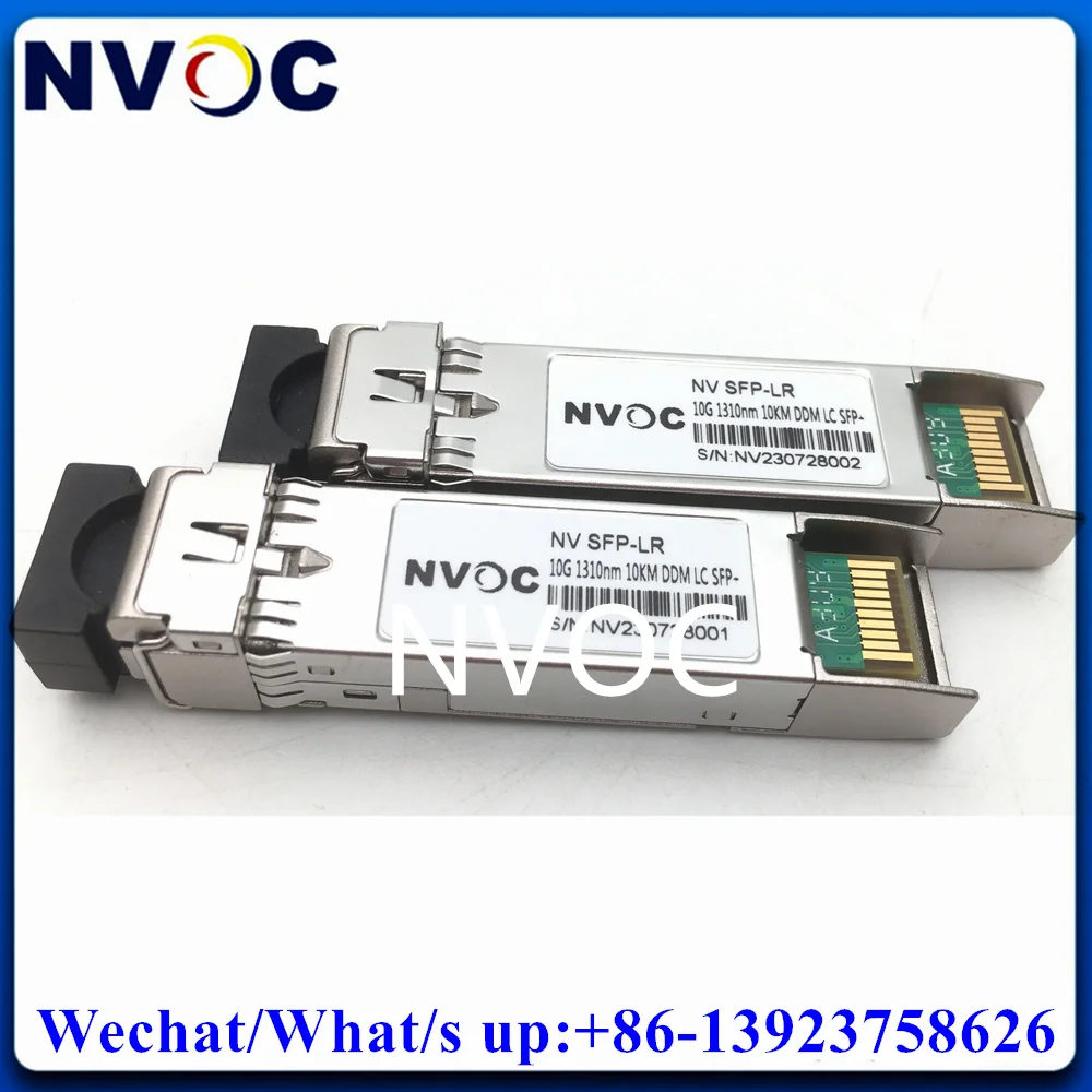 10Pcs 10G LR LC Duplex SFP Transceiver Module 1310nm 10KM Single Mode Fiber Optical Switch Compatible Nova Star Processor