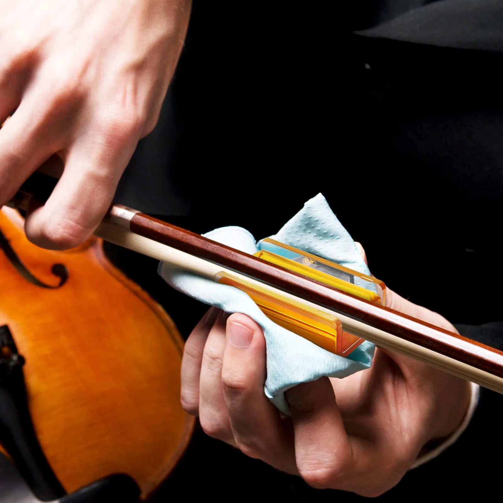 2Pcs Rosin High Viscosity for Violin Viola Cello Bow Storage Box Musical Instrument Accessories High Sensitivity Grip
