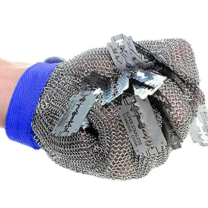 Cut Resistant Gloves Stainless Steel HPPE Level 5 Safety Anti Cut Gloves High-strength Industry Kitchen Gardening Safety Gloves