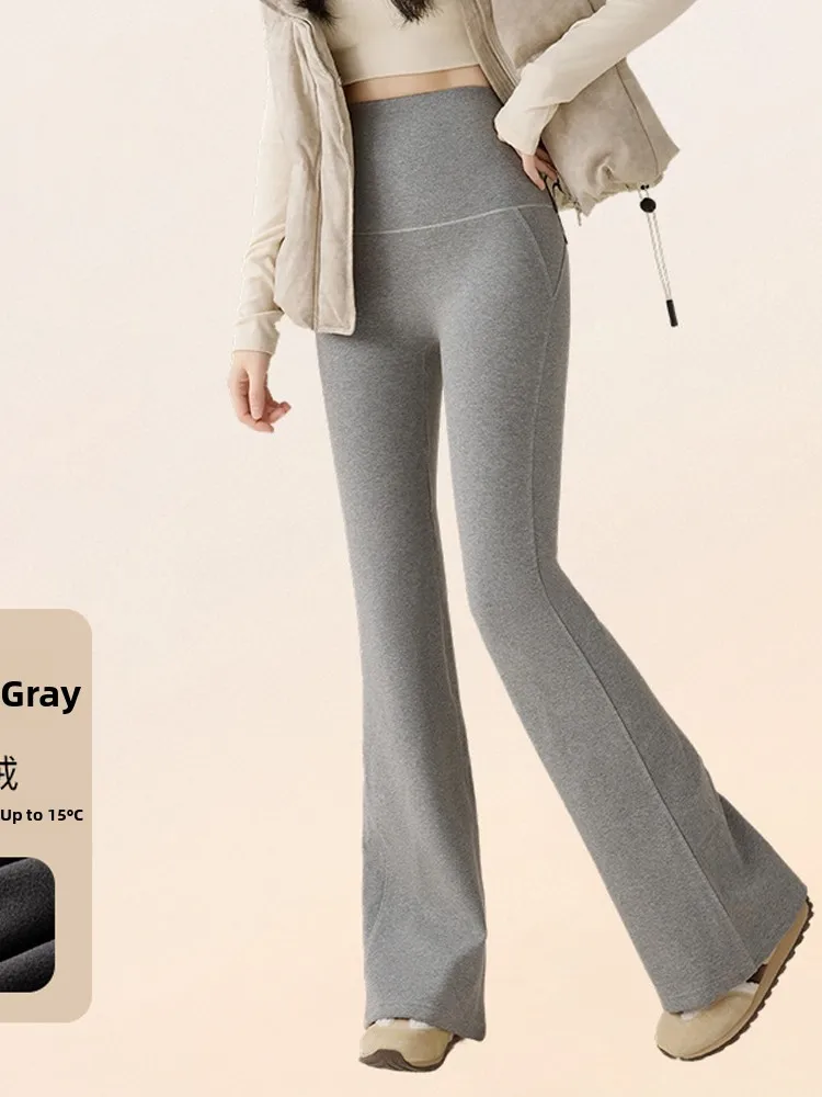 2025年新作 レディース アークスキンパンツ ハイウエスト フィットネス ヨガパンツ 裏起毛 アンクル丈 ヒップアップ ディープチャコール