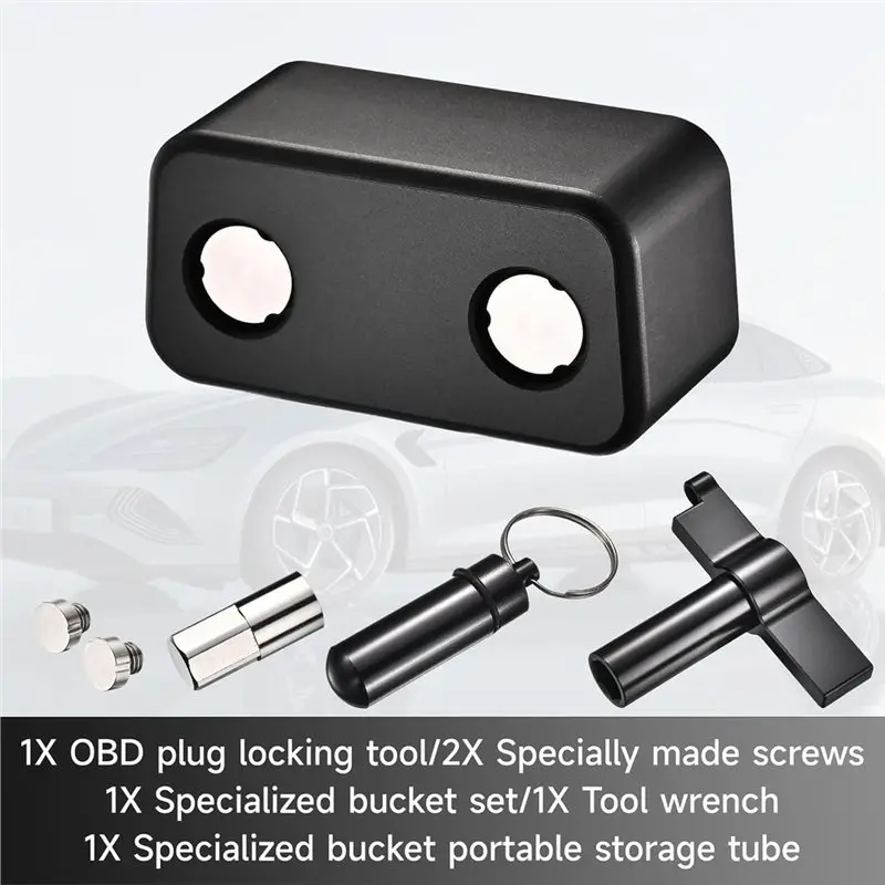 OBD2 Lock Anti-Theft Protector Tool, Obd2 Port Anti-Theft Lockout Device For Vehicles Including For Car SUV Trucks(Black, 1 Set)