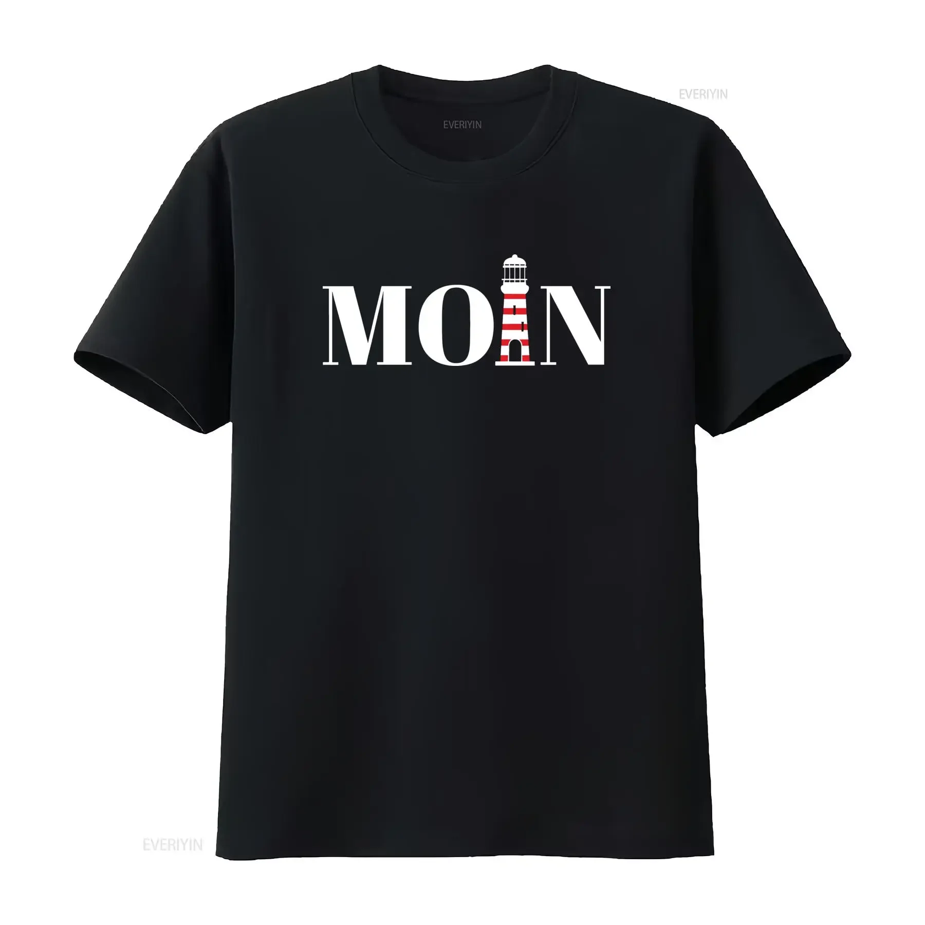 Youth Designz Moin Lighthouse Women's T Shirt Funny Saying Fun Harbor Ships  vintage Washed Unisex designer clothes Stylish