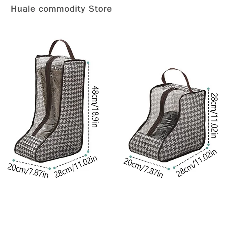 Sacos de armazenamento de sapatos capa longa equitação botas de chuva organizador à prova de poeira portátil viagem zíper bolsa acessórios suprimentos item