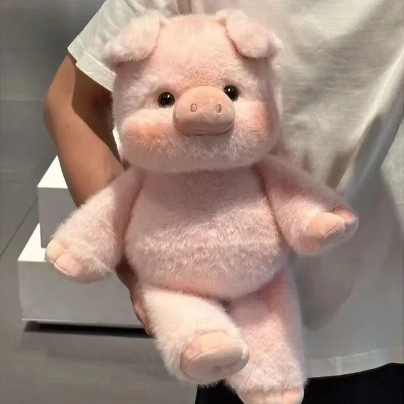Kawaii Run Plush Toy Fluffy Stuffed Pink Pig Sheep Highland Cow Perfect Birthday Christmas Gift for Animal Lovers