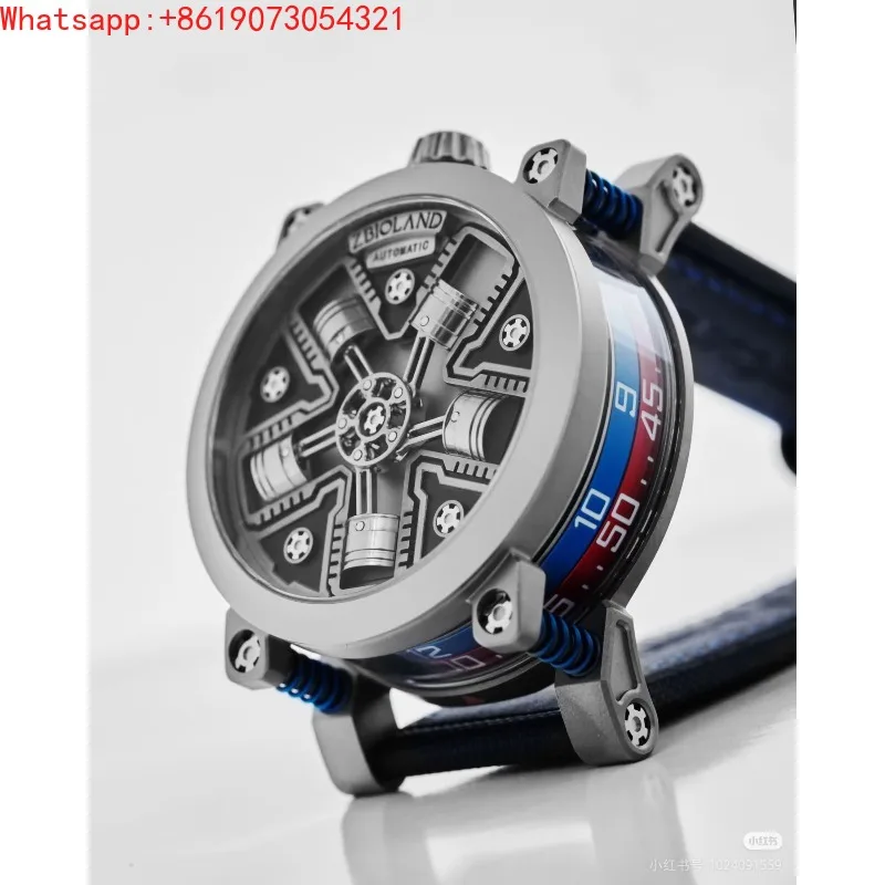 The Great Qin Empire ZBIOLAND-ZBL1006 Interstellar Engine Concept Mechanical Watch Men's Luminous Waterproof Watch