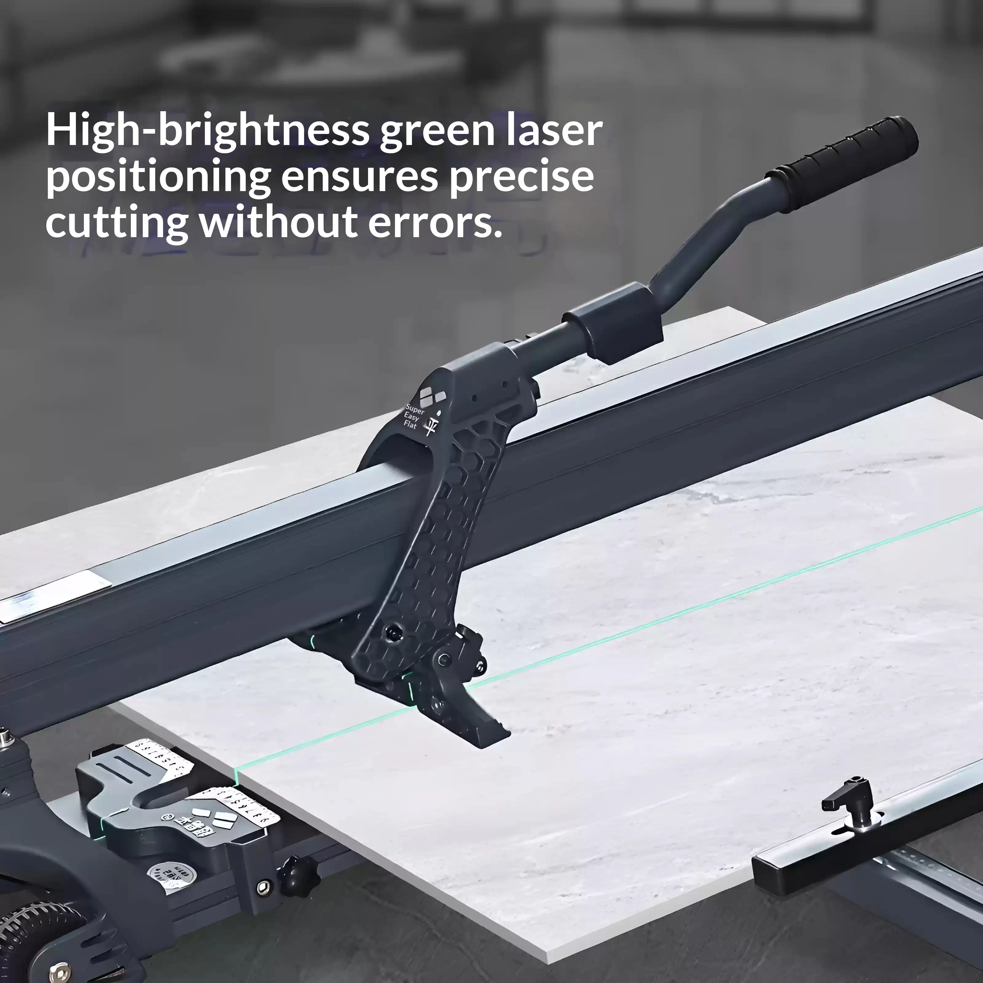 High Precision Manual Tile Cutting Machine Laser Positioning Floor Cutter Push Knife 800mm 1200mm Option for Porcelain Ceramic