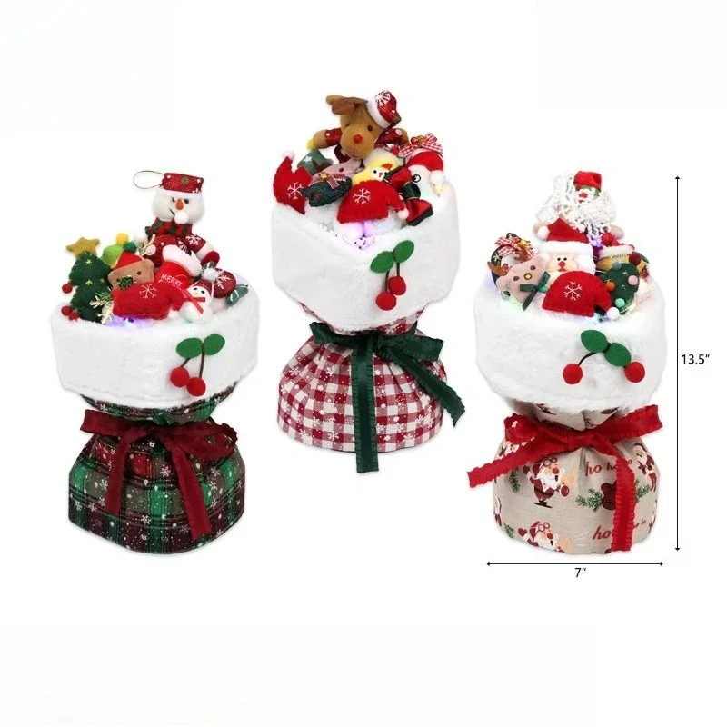 

Scene layout and atmosphere creation Christmas Gifts with Lights Holiday Supplies