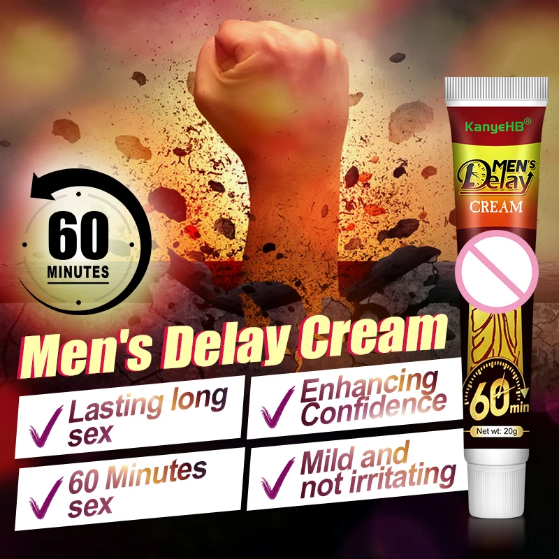 1pcs Men\'s Delay Cream Sex Delay Ointment Male Sex Products Extend Sex Time Cream Penis Enhance Powerful Lasting Bigger G045