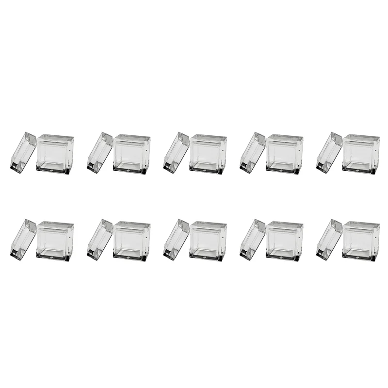 

【Hot-Selling!】20Pcs Acrylic Box Trays For 0.39Inch 10Mm Elements Cubes Clear Case Periodic Table Bracket For Elements Collection