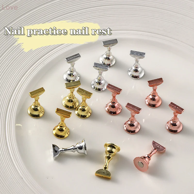 1개 네일 디스플레이 아크릴 네일 디스플레이 스탠드 팁 홀더 자석 네일 연습 스탠드 손톱 DIY 네일 스탠드 도구