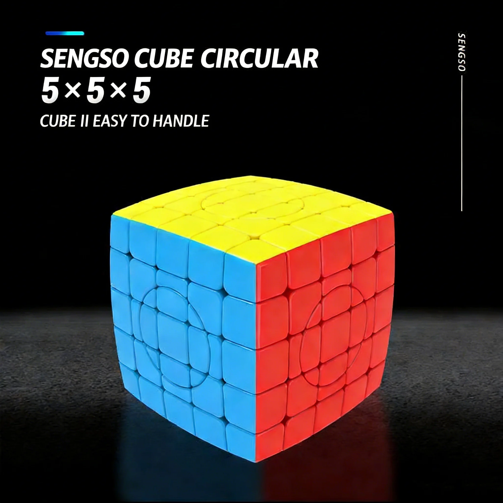 SENGSO 5x5 크레이지 큐브 1.0/2.0/3.0/4.0 업그레이드 에디션 - 다양한 플레이스타일, 스티커 없음, 다채로운 고난이도 퍼즐 장난감