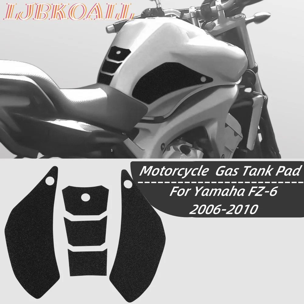 

FZ6 Tank Grip Traction Pad For Yamaha FZ-6 FZ 6 2007-2010 2009 2008 Motorcycle Side Gas Knee Protection Pads Accessories