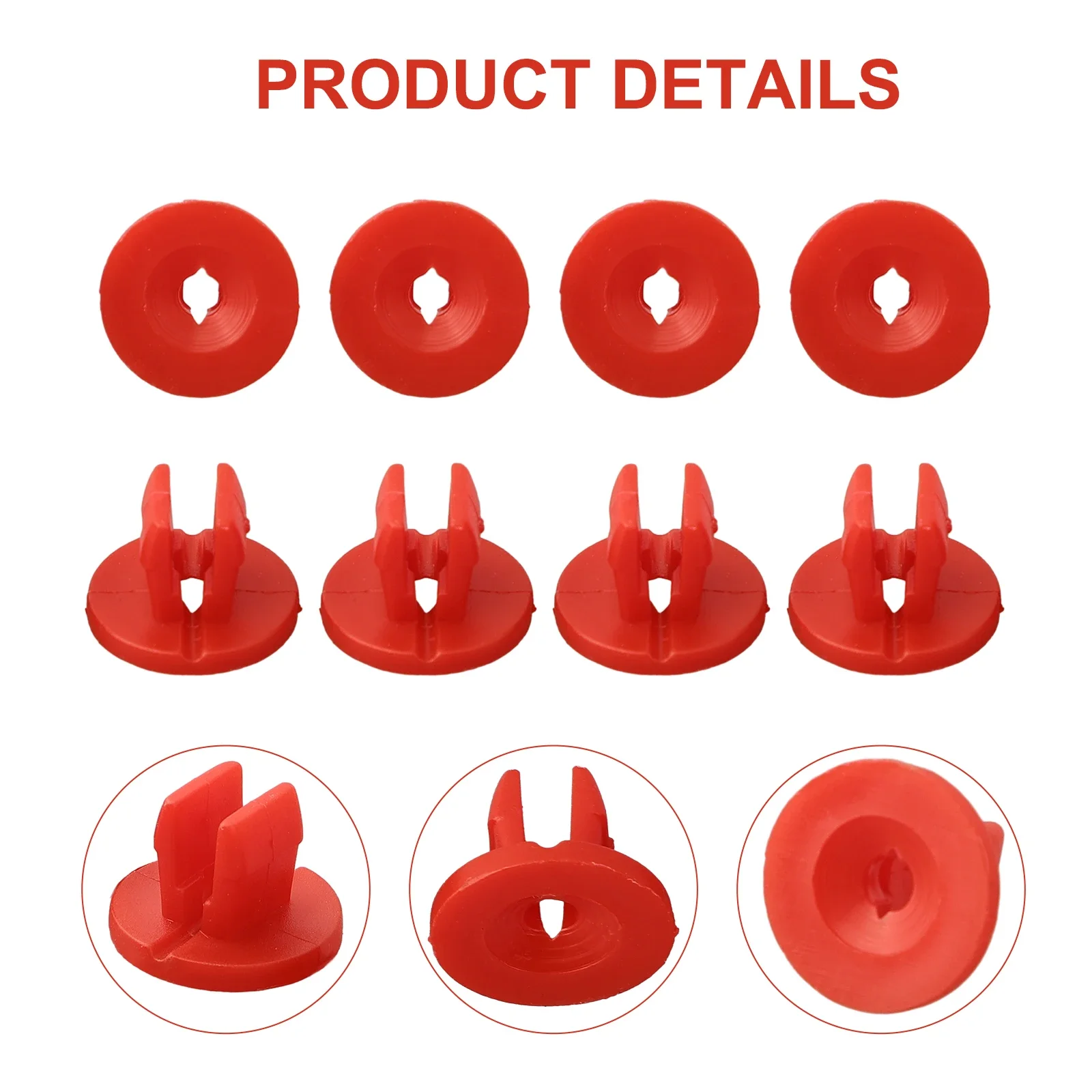 

30pcs Plastic Screw Grommets Nylon Nut For FORD Under-Body Shield Nut Set Red W702438-S300 Interior Accessories Voitures Accesso