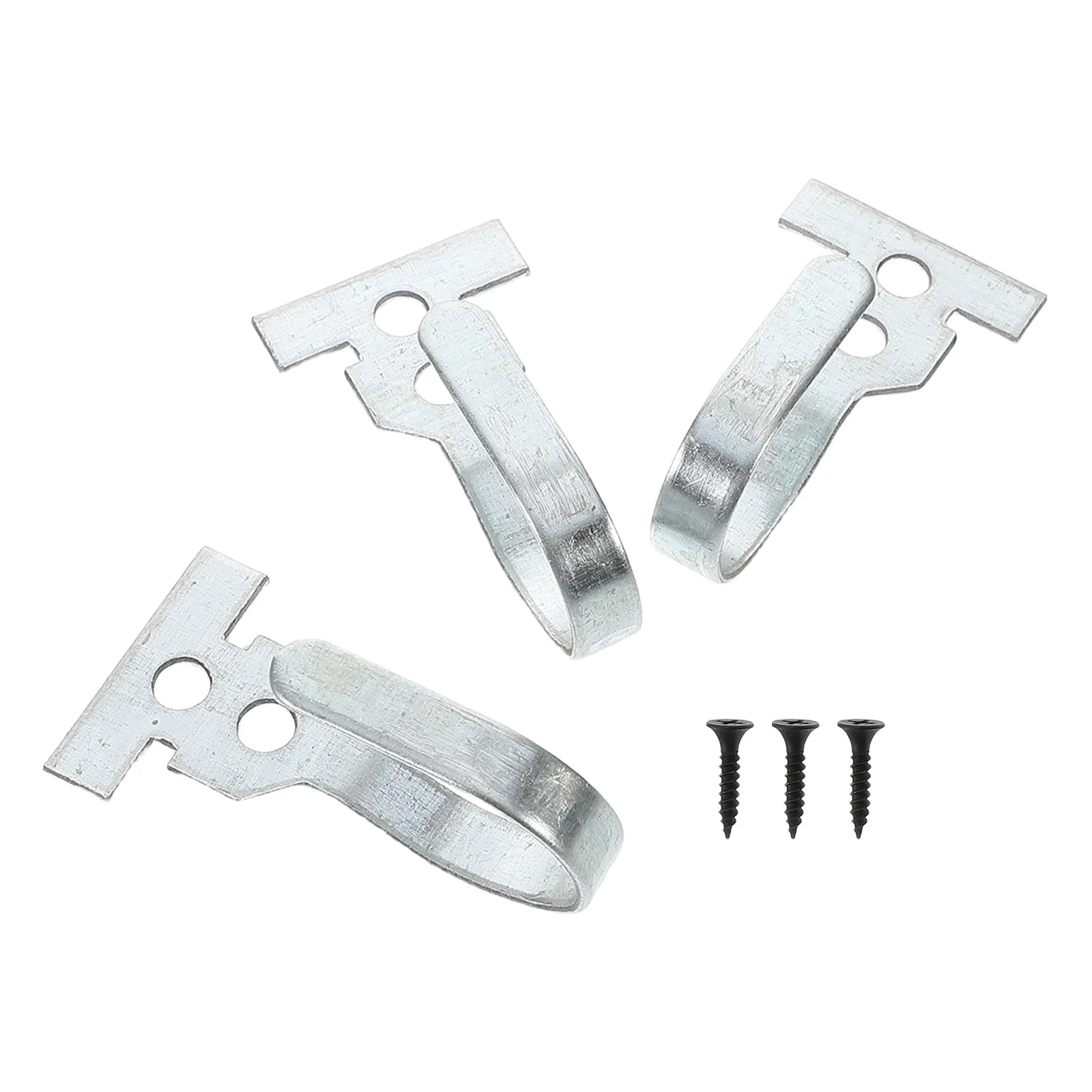 

3Pcs Door Curtain Hooks Sturdy Double Eye Design for Hanging Curtains Home Office Decorative Bracket Accessories