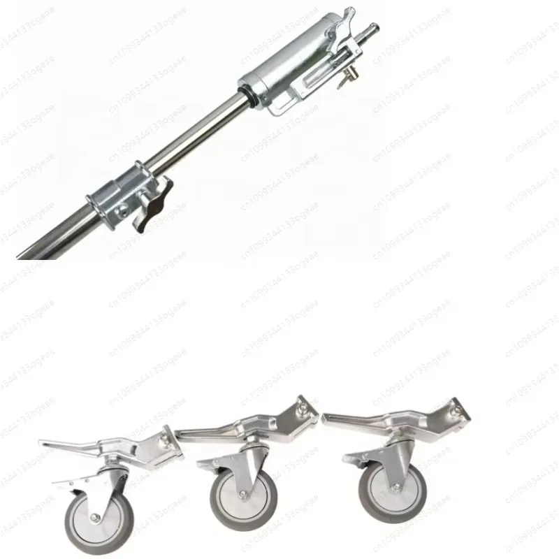 

Heavy Duty Lamp Stand with Casters Adjustable C-Stand Tripod Wheeled Base Stand with 5/8" Stud Spigot for Studio