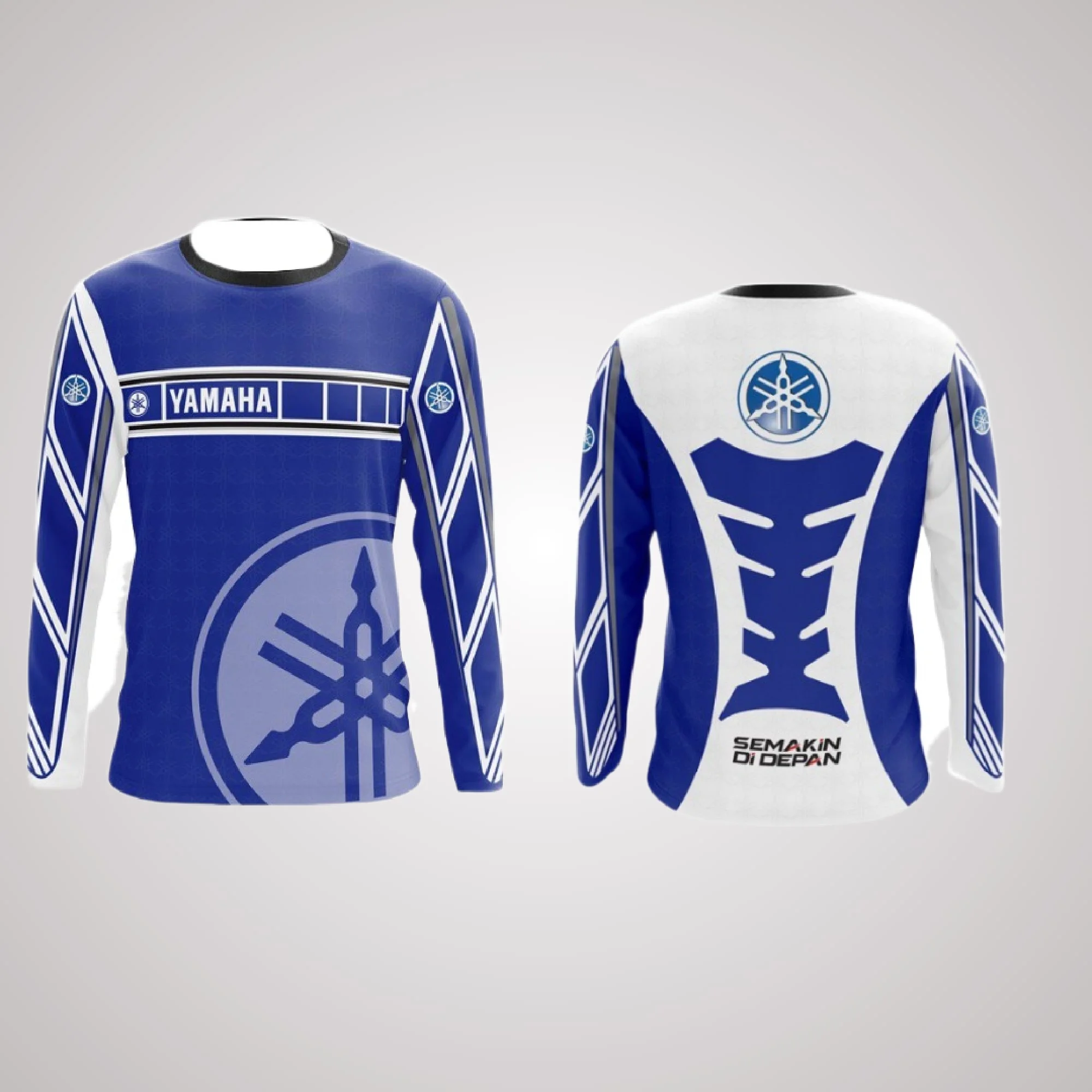 

25/26 Новая популярная футболка с длинными рукавами Yamaha, весенне-осенняя униформа для любителей мотоциклов, одинаковая футболка для взрослых и детей