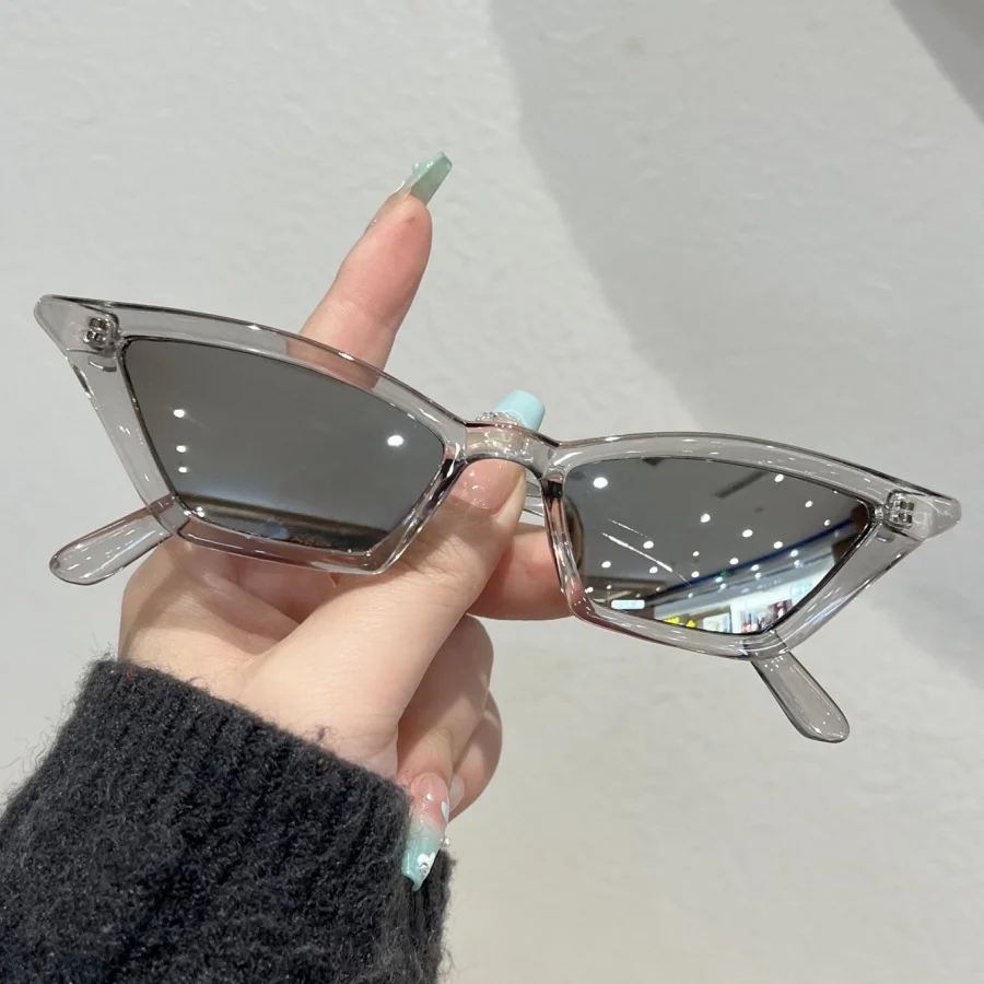 1 قطعة نظارات الموضة للجنسين جديد ريترو مثلث عين القط Y2K مهرجان الموسيقى العصرية الهيب هوب هدية عيد الجمعة السوداء اليومية في الهواء الطلق #1