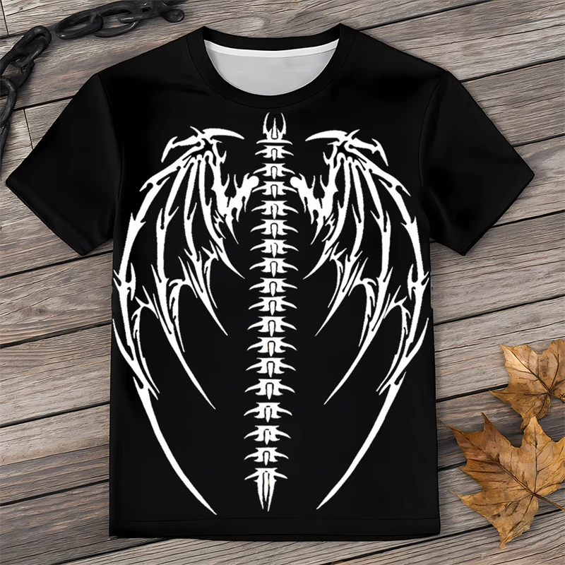 

2025 Новая летняя футболка с коротким рукавом в американском стиле High Street Fun Magic Claw Print Мужчины Женщины Черная модная футболка с круглым вырезом Топ