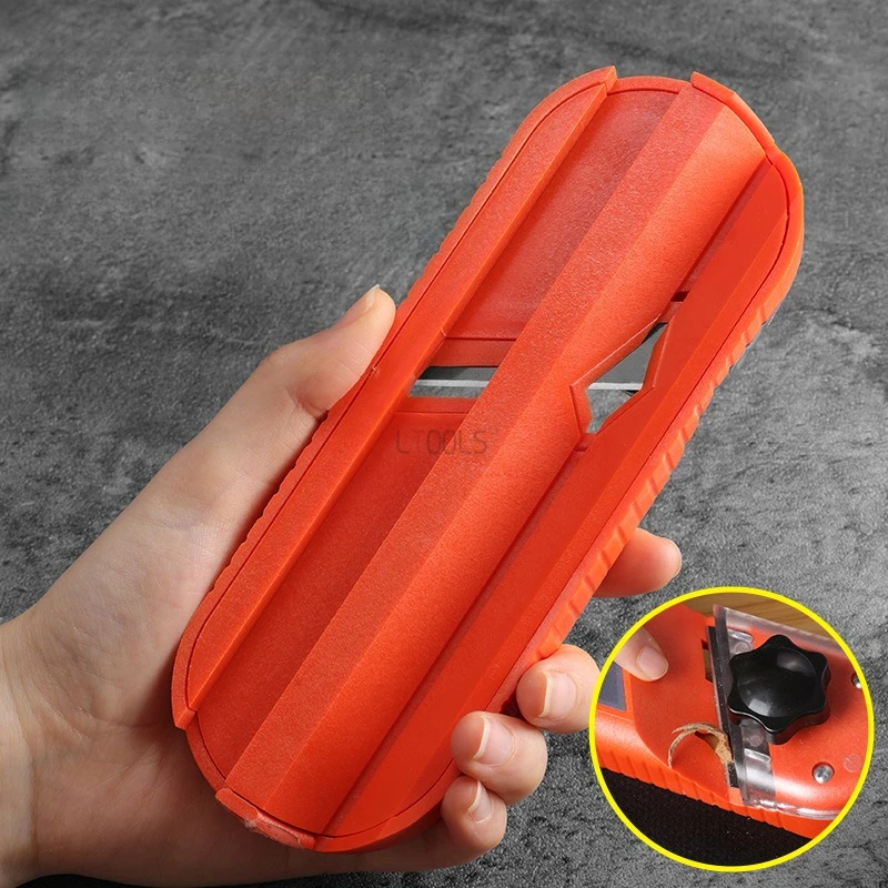 

Строгальный станок для обрезки кромок деревянной панели, регулируемая глубина, гипсокартон из АБС-пластика, инструмент для снятия фаски 45 градусов, эффективное удаление мусора, строгание