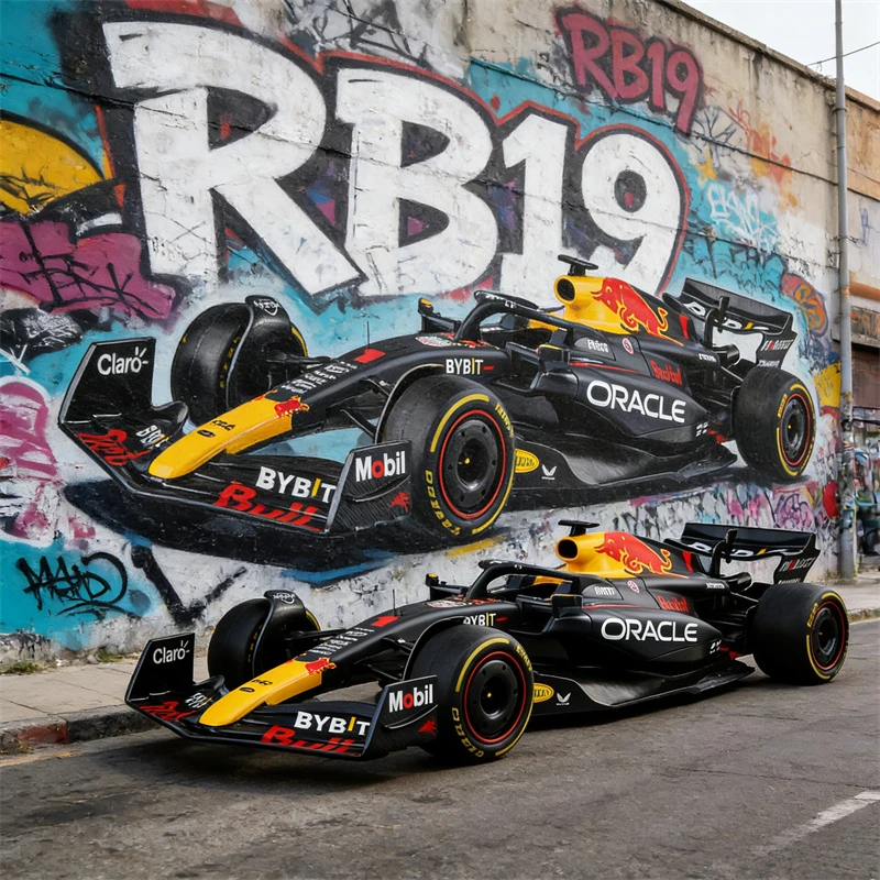 

1:43 F1 RB19 2023, формула гоночного автомобиля, имитация сплава, модель автомобиля, коллекция хобби, украшения, игрушки, детские подарки