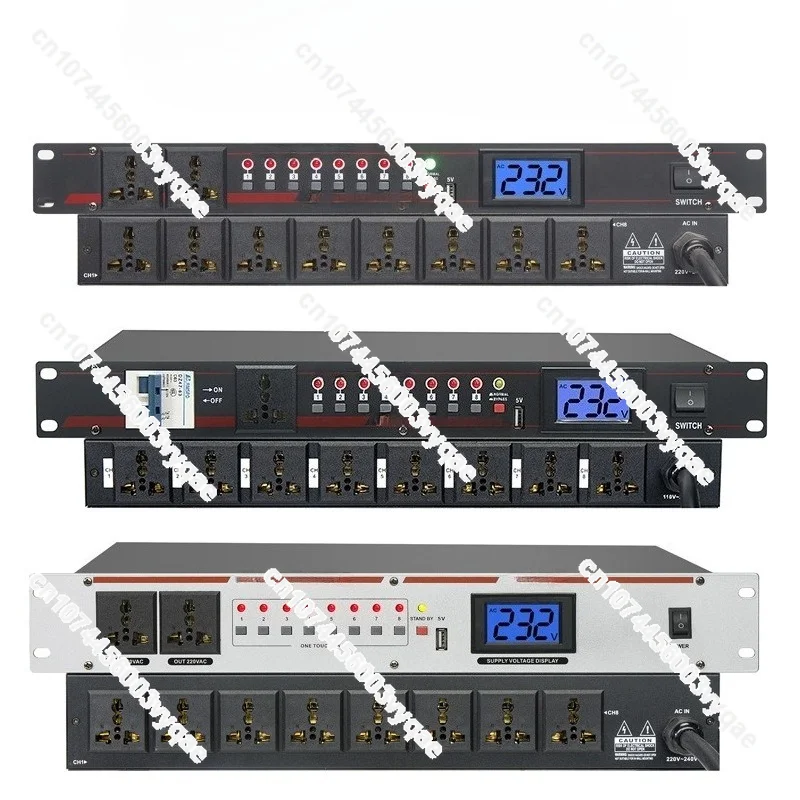 Stage 8/10 high-power power sequencer universal socket sequence controller independent switch intelligent control