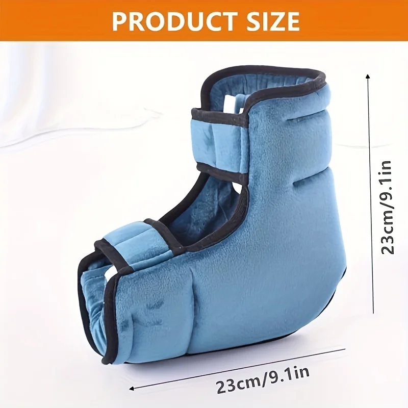 2Pcs Heel Protector Cushions with Magic Tape - Foot Pillows for Bed & Wheelchair Use,Pressure Sores And Ulcers Support Foot Pads